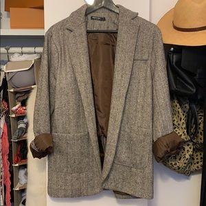 Brown oversized blazer